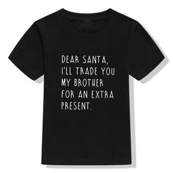 Prekybos Brolis Dovanų Kalėdų Marškinėliai Bamblys Kalėdų Tee Marškinėliai Vaikų Kalėdų T-Shirt Lašas Laivybos