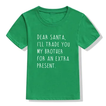 Prekybos Brolis Dovanų Kalėdų Marškinėliai Bamblys Kalėdų Tee Marškinėliai Vaikų Kalėdų T-Shirt Lašas Laivybos