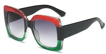 Prekės Dizaineris Akiniai nuo saulės Italija Prabangos Prekės ženklo Dizaineris Moterų Veidrodėliai Saulės akiniai Vintage Žalia Raudona Saulės Akiniai Moterų Akiniai