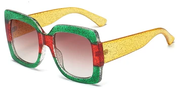 Prekės Dizaineris Akiniai nuo saulės Italija Prabangos Prekės ženklo Dizaineris Moterų Veidrodėliai Saulės akiniai Vintage Žalia Raudona Saulės Akiniai Moterų Akiniai