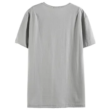 Prekės Patvirtinimo 2020 M. Vasarą, Medvilnės marškinėliai Vyrams, Atsitiktinis Didelis Kišenėje Dizaino Marškinėliai trumpomis Rankovėmis O-kaklo Vyrų Viršūnes Tees