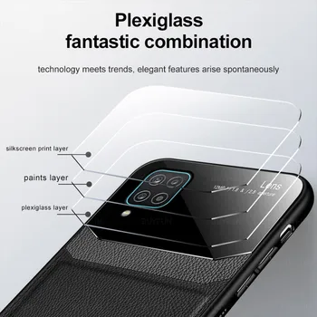 Premium Odinis dėklas, skirtas Samsung Galaxy A12 12 Stiklo Telefono Galinį Dangtelį Samsung Galaxy A42 5G SM-A426B