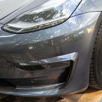 Priekinis Peilis Apdaila, Automobilių Stilius Auto Reikmenys Tesla Model 3 Priedai ABS Anglies Pluošto Juodas Tesla model3 raštas