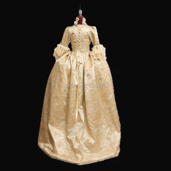 Pritaikyta!NAUJAS Royal Spausdinimo NĖRINIŲ prancūzijos Kunigaikštienės, Karalienės Princesė Marie Antoinette Teatro pilietinio karo Viktorijos suknelė HL-303