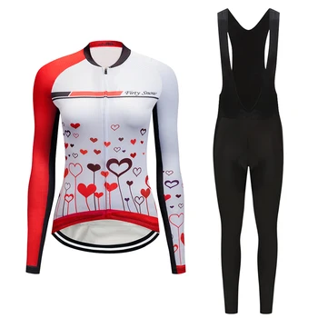 Pro dviračių džersis nustatyti, 2021 m. Pavasarį dviračių sporto drabužių moterų triatlonas kostiumas dviratį drabužių rinkinys maillot mtb kostiumas dėvėti suknelė