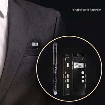 Profesinės Balso Aktyvuota Skaitmeninio Garso Diktofonas 8GB 16G USB Pen Triukšmo šalinimo Laikas Įrašyti Slaptažodį, Apsaugos V31