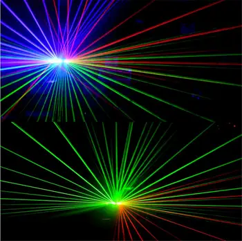 Profesinės RGB Lazerių Šviesa 6 Akis Laster Apšvietimo DMX Scenos Šviesos Disco Šokių Salės, Barai KTV naktinis klubas Vestuvių Šeimos