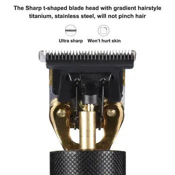Profesionalus Vyrų Plaukų Žoliapjovės Clipper 0mm Baldheaded Cutter Barzdos Skutimosi Tikslumo Apdailos Plaukų Pjovimo Staklės Suaugusiųjų Vaikas