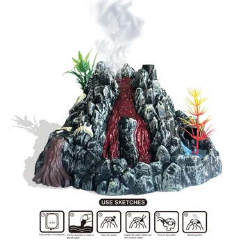 Purškimo Vulkanas Modelis su Šviesos Modeliavimo Scena Eksperimento Veiksmų Žaislas Pav Vaikams Žaislai Berniukams Švietimo Žaislai Vaikams
