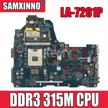 PWWHA LA-7201P K000124390 PAGRINDINĖ plokštė, Skirtas Toshiba Satellite C660 Nešiojamas plokštė HM65 DDR3 315M GPU
