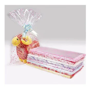 Qi 100vnt/daug Skaidrią Pakuotės Maišelis Dovanų Saldainių/Sausainių/Papuošalai Plastikinės Pakuotės Maišelis Pink Fresh Mini Paketas Krepšys 18x25cm