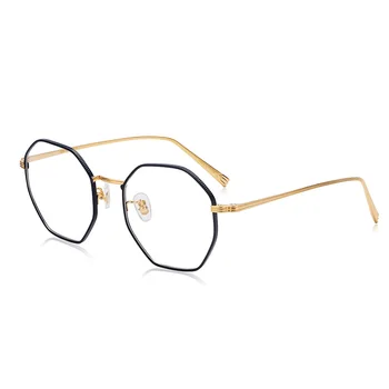 QianJing Markių Retro akiniai, rėmeliai vyrų Japonijos titano Grynas Rankų akinių rėmeliai moterų akinių trumparegystė akiniai