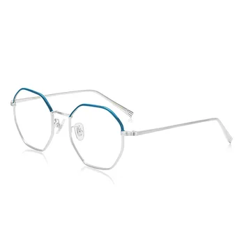 QianJing Markių Retro akiniai, rėmeliai vyrų Japonijos titano Grynas Rankų akinių rėmeliai moterų akinių trumparegystė akiniai