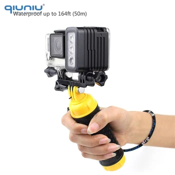 QIUNIU 50M Povandeninio Nardymo LED Šviesos Vandeniui Užpildyti Šviesos GoPro Hero 8 7 6 5 4 DJI Osmo Veiksmų Canon VEIDRODINIŲ Fotoaparatų