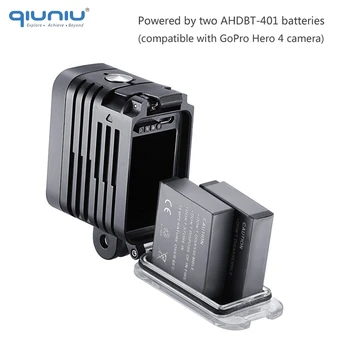 QIUNIU 50M Povandeninio Nardymo LED Šviesos Vandeniui Užpildyti Šviesos GoPro Hero 8 7 6 5 4 DJI Osmo Veiksmų Canon VEIDRODINIŲ Fotoaparatų