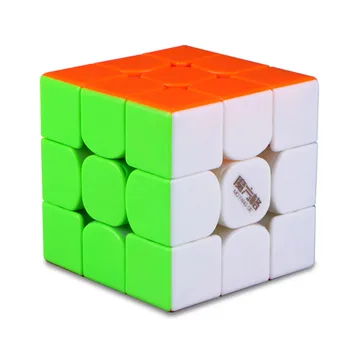 Qiyi kubeliai Grom V3M 3x3x3 Magnetinio magiškasis kubas 3x3x3 greitis kubeliai Įspūdį cubo magico profissional Magnetai game cube žaislai