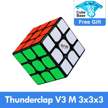QiYi MoFangGe Grom V3 M 3x3x3 Magnetinio Magic Cube Reguliariai Cubo Magico Profesinės 3x3 Greitis švietimo žaislai vaikas