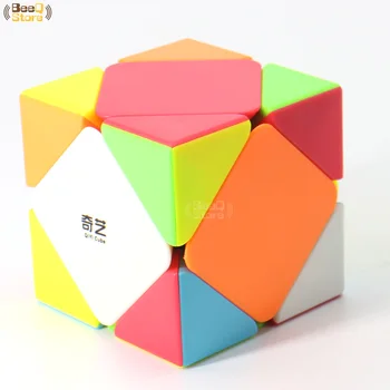 Qiyi Qicheng Nerijos Magic Cube Greitis 3x3x3 Qiyiskewb Kubo Galvosūkį Magico Cubo Juoda Stickerless Švietimo Smegenų Kibinimas Žaislas