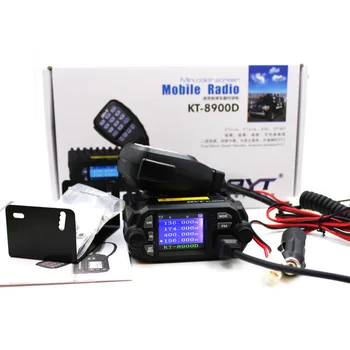 QYT KT-8900D 20W/25W VHF UHF Judriojo Radijo 2 Būdu Radijo Quad Ekranas, Dual Band 