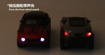 Ralio Kovotojas Off-road Transporto priemonė Lydinio Automobilių 1:32 Mini lieto Metalo Automobilį su Garso ir Šviesos Vaikai Traukti Atgal Galios SUV Automobilių Žaislai