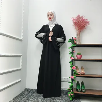 Ramadanas Juoda Abaja Skraiste Femme Kimono Musulmonų Suknelė, Hijab Jilbab Omanas Caftan Kaftan Dubajus Abayas Moterims, Turkijos Islamo Drabužiai