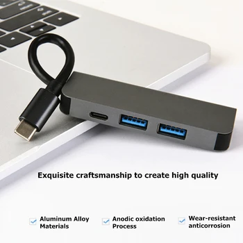 Rankman C Tipo HDMI 4K USB C 3.0 Adapteris, skirtas MacBook, iPad pro 