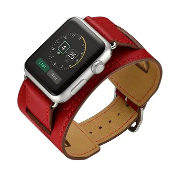 Rankogalių apyrankę, Apple watch band 44mm 40mm iwatch juosta 42mm 38mm natūralios Odos watchband 