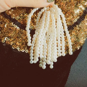 Rankų darbo lašas kutas perlų auskarai papuošalai moterims