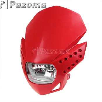 Raudona Enduro Gatvės Dviračiai priekinis žibintas Lauktuvės Motokroso LED Žibintų w/ Posūkio Signalo Honda XR CR BAF CRM FMX 250 450 200 650