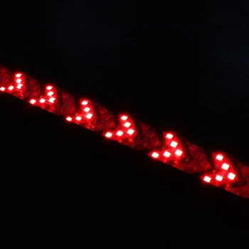 Raudona Geltona Sunkvežimių Bagažinės LED Šviesos Juostelės Juosta Triviečiai 4 Eilutės-Funkcija Su Vairavimo Stabdžių Posūkio Signalo Džipas, Pickup VISUREIGIS 