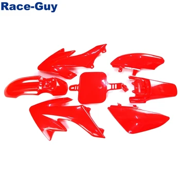 Raudona Plastiko Lauktuvės Kūno Rinkiniai Kinijos Duobę Dirt Bike Honda CRF50 SSR Thumpstar GPX Stomp YCF