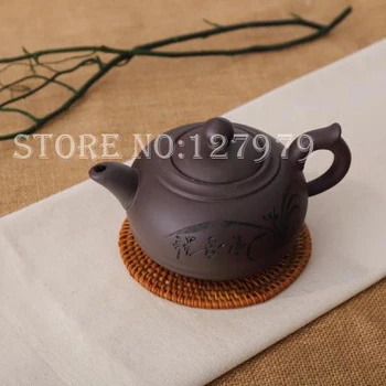 Raudonos molio arbatinukas yixing molio puodą talpa-apie 450ml kinijos kung fu teaset keramikos puer arbatos oolong