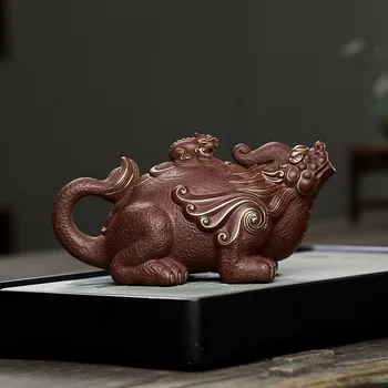 Raudonos Molio Yixing Rankų Darbo Arbatinukas Virdulys Rūdos Originali Zisha Teaware Siųsti Dovanų Dėžutėje