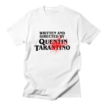 Raštu ir režisierius Quentin Tarantino Moteriški T Marškinėliai Moterims Vasaros Naują Europos Stiliaus Mados Balti Marškinėliai Moterims Medvilnės