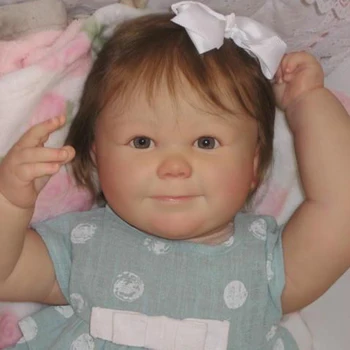 RBG Reborn Rinkinio 25 Colių Reborn Baby Vinilo Lėlės Rinkinys 7 birželio Mėnesį Miega Unpainted Nesurinkti Lėlės Dalys 