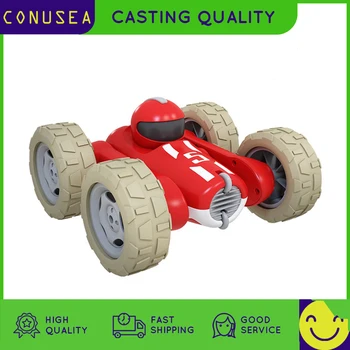 RC automobilio Nuotolinio Valdymo Kaskadininkų Automobilių 2.4 G 4CH Drift Deformuoti Off-Road Transporto priemonė, 360 Laipsnių Sukimosi dvipusis Apversti žaislai berniukams vaikas