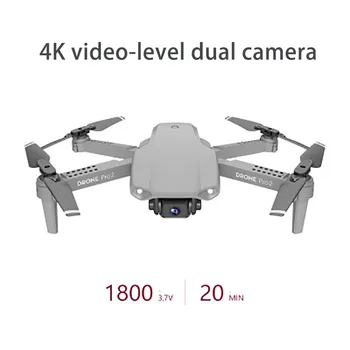 Rc Drone 4k HD Plataus Kampo Kamera 1080P WiFi FPV aerofotografija Sraigtasparnis, Sulankstomas Quadcopter Dron Sraigtasparnis Žaislai
