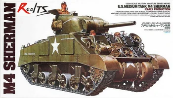 RealTS TAMIYA MODELIS 35190 JAV Vidutinis Tankas M4 Sherman (Pradžioje Gamybos)