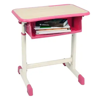 Reguliuojamas Studentų Stalas, Kėdė Nustatyti pradinę Mokyklą Vaikas Rožinė Stalas Vaikų studijoms Namų Raštu Stalas Su Stalčių 60x40x63cm