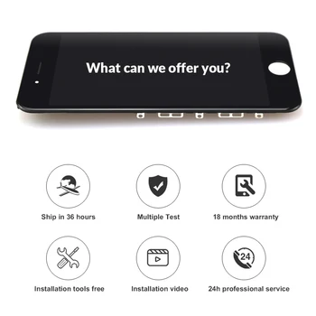 Reitingas OEM LCD iPhone 5S SE 6S Plius 7 8 Plus Ekranas Ekranas Premium 
