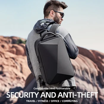 REJS LANGT 2020 Verslo Bag Anti-theft TSA Užraktas Kuprinė Men15.6 Colių Nešiojamas Krepšys Vyrų Kelionės Krepšys USB Įkrovimo Vandeniui