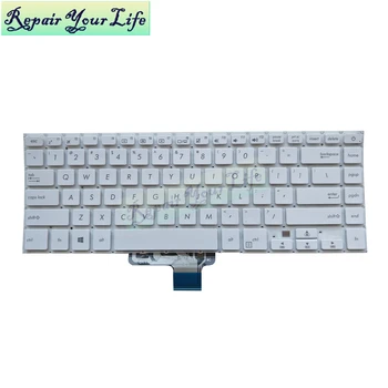 Remontas Jums Gyvenimo nešiojamojo kompiuterio klaviatūros ASUS VivoBook 15 X510UA X510UQ F510UA X510 US klaviatūra, balta naujas