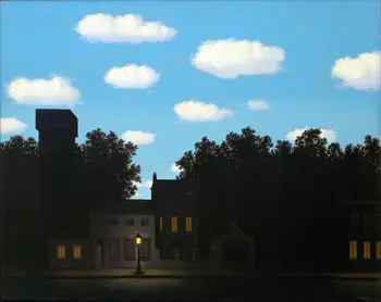 Rene Magritte Imperija light2 giclee tapybos drobė Spausdina Sienos Meno Kambarį Miegamojo Puošimas