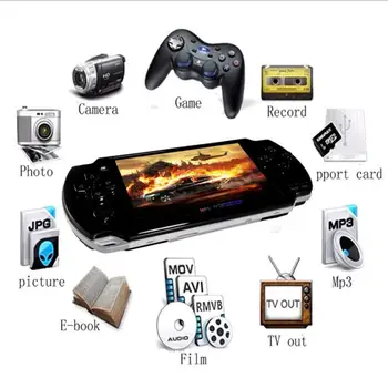 Retro Žaidimų Konsolės Nešiojamų 4.3 colių Nešiojamą Žaidimų Konsolę, pastatytas 3000 Žaidimas Parama MP4 MP5 Vaizdo Žaidimas PSP GBA, GBC