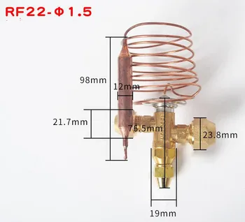 RF22-1.5 šiluminio plėtimosi vožtuvas sriegiu sąsaja R22 balansas plėtimosi vožtuvas