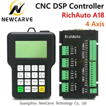 RichAuto DSP A18 4 Ašis CNC Kontrolierius A18s A18e USB Jungtis Judesio Kontrolės Sistemos Vadovas CNC Router NEWCARVE