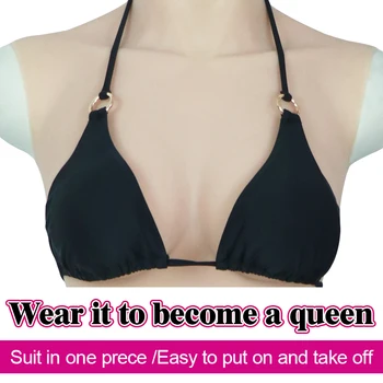 Roanyer didelio dydžio silikoninių krūtų formos taurė D boobs visą kūną, tinka drag queen crossdresser shemale