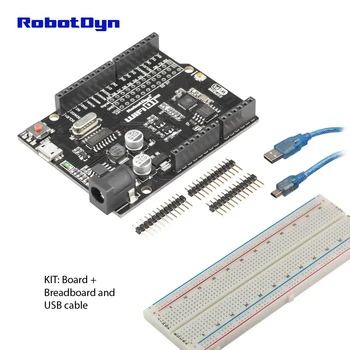 RobotDyn D1R2 analoginis, WiFi D1 R2 integracijos ESP8266 + 32Mb flash, form-faktorius Ard. Uno R3