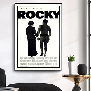 Rocky Balboa 1976 Filmą Drobės Tapybos Klasikos Plakatai ir Spausdina Quadros Sienos Meno Nuotrauką Kambarį Namų Dekoro Cuadros