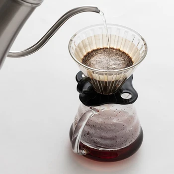 ROKENE Stiklo Kavos Dripper Izoliuoti, Siekiant Išlaikyti Savo Apipilti Kava ir Arbata Karšta ir Šviežia Lašelinę Virdulys, Kavos Arbatos Puodą